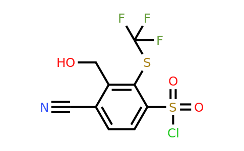 1803755-57-8 | 4-Cyano-3-hydroxymethyl-2-(trifluoromethylthio)benzenesulfonylchloride