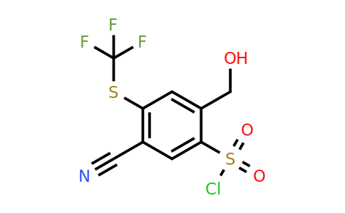 1803755-62-5 | 5-Cyano-2-hydroxymethyl-4-(trifluoromethylthio)benzenesulfonyl chloride