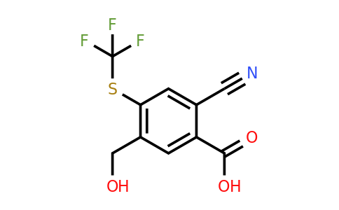 1803755-72-7 | 2-Cyano-5-hydroxymethyl-4-(trifluoromethylthio)benzoic acid
