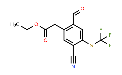 1803755-77-2 | Ethyl 5-cyano-2-formyl-4-(trifluoromethylthio)phenylacetate
