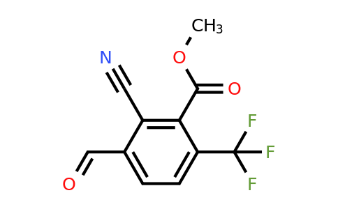 Methyl 2-cyano-3-formyl-6-(trifluoromethyl)benzoate