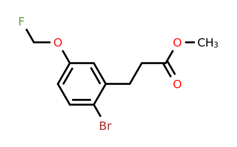 1803756-48-0 | Methyl 3-(2-bromo-5-(fluoromethoxy)phenyl)propanoate