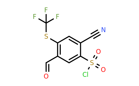1803756-59-3 | 2-Cyano-5-formyl-4-(trifluoromethylthio)benzenesulfonylchloride