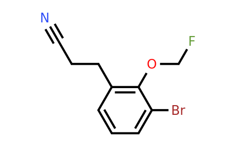 1803756-60-6 | 3-(3-Bromo-2-(fluoromethoxy)phenyl)propanenitrile