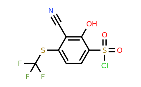 1803756-70-8 | 3-Cyano-2-hydroxy-4-(trifluoromethylthio)benzenesulfonylchloride