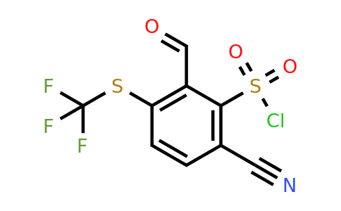 1803756-72-0 | 6-Cyano-2-formyl-3-(trifluoromethylthio)benzenesulfonylchloride
