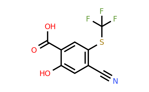 1803756-79-7 | 4-Cyano-2-hydroxy-5-(trifluoromethylthio)benzoic acid