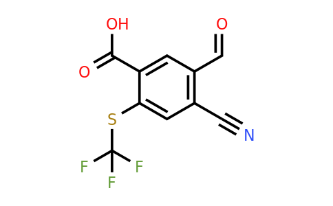 1803756-81-1 | 4-Cyano-5-formyl-2-(trifluoromethylthio)benzoic acid