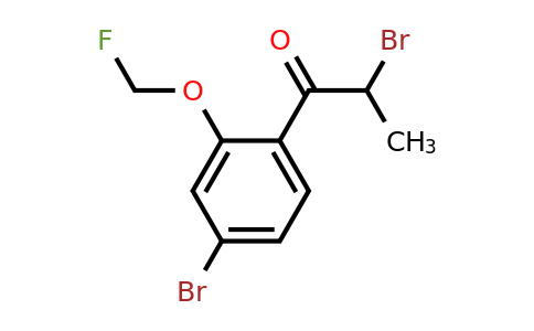 1803756-92-4 | 2-Bromo-1-(4-bromo-2-(fluoromethoxy)phenyl)propan-1-one