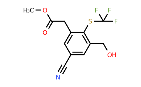 1803756-99-1 | Methyl 5-cyano-3-hydroxymethyl-2-(trifluoromethylthio)phenylacetate