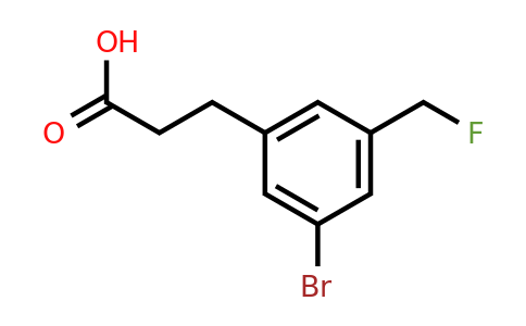 1803757-96-1 | 3-(3-Bromo-5-(fluoromethyl)phenyl)propanoic acid