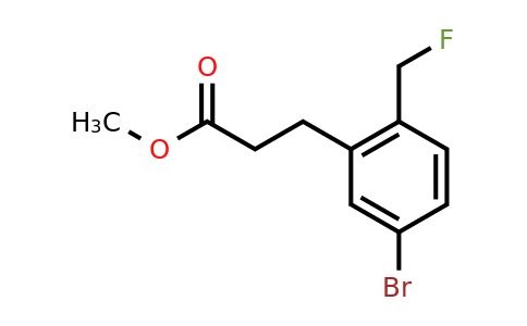 1803758-16-8 | Methyl 3-(5-bromo-2-(fluoromethyl)phenyl)propanoate