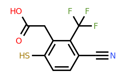 1803758-19-1 | 3-Cyano-6-mercapto-2-(trifluoromethyl)phenylacetic acid