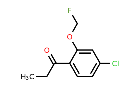 1803758-20-4 | 1-(4-Chloro-2-(fluoromethoxy)phenyl)propan-1-one