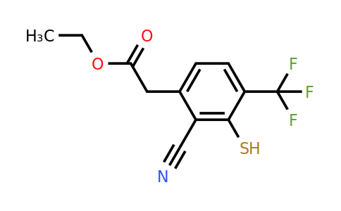 1803758-24-8 | Ethyl 2-cyano-3-mercapto-4-(trifluoromethyl)phenylacetate