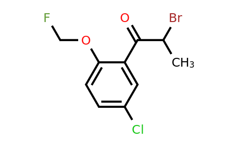 1803758-26-0 | 2-Bromo-1-(5-chloro-2-(fluoromethoxy)phenyl)propan-1-one