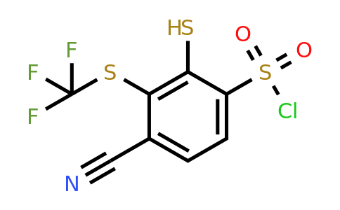 1803758-61-3 | 4-Cyano-2-mercapto-3-(trifluoromethylthio)benzenesulfonylchloride