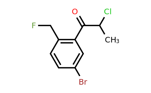 1803759-40-1 | 1-(5-Bromo-2-(fluoromethyl)phenyl)-2-chloropropan-1-one