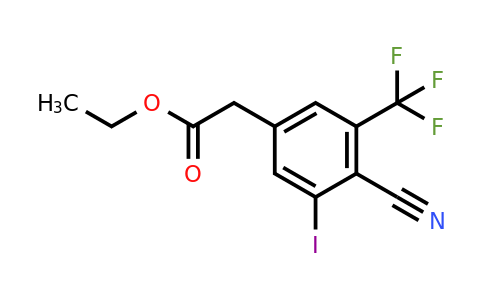 1803759-82-1 | Ethyl 4-cyano-3-iodo-5-(trifluoromethyl)phenylacetate