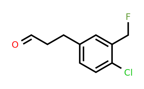 1803759-98-9 | 3-(4-Chloro-3-(fluoromethyl)phenyl)propanal