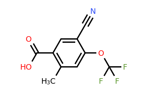 1803760-19-1 | 5-Cyano-2-methyl-4-(trifluoromethoxy)benzoic acid