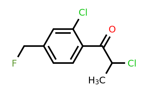 1803760-22-6 | 2-Chloro-1-(2-chloro-4-(fluoromethyl)phenyl)propan-1-one