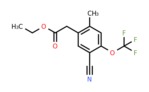 1803760-66-8 | Ethyl 5-cyano-2-methyl-4-(trifluoromethoxy)phenylacetate