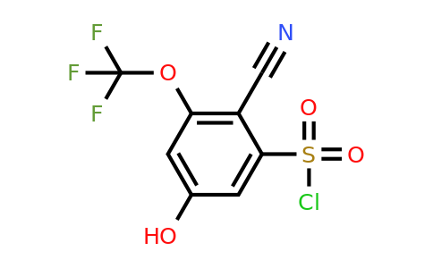 1803760-67-9 | 2-Cyano-5-hydroxy-3-(trifluoromethoxy)benzenesulfonylchloride