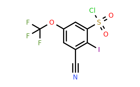 1803760-75-9 | 3-Cyano-2-iodo-5-(trifluoromethoxy)benzenesulfonylchloride