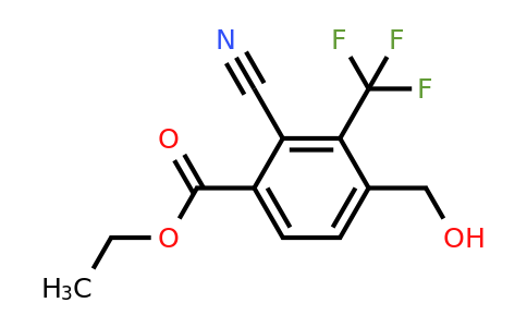 Ethyl 2-cyano-4-hydroxymethyl-3-(trifluoromethyl)benzoate
