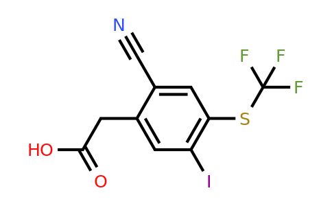 1803761-38-7 | 2-Cyano-5-iodo-4-(trifluoromethylthio)phenylacetic acid