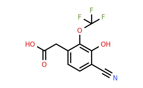1803762-03-9 | 4-Cyano-3-hydroxy-2-(trifluoromethoxy)phenylacetic acid