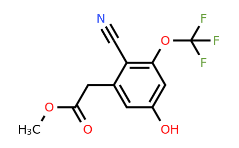 1803762-36-8 | Methyl 2-cyano-5-hydroxy-3-(trifluoromethoxy)phenylacetate
