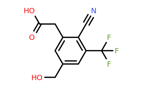 1803762-50-6 | 2-Cyano-5-hydroxymethyl-3-(trifluoromethyl)phenylacetic acid