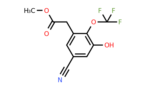 1803762-59-5 | Methyl 5-cyano-3-hydroxy-2-(trifluoromethoxy)phenylacetate