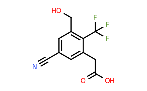 1803762-64-2 | 5-Cyano-3-hydroxymethyl-2-(trifluoromethyl)phenylacetic acid