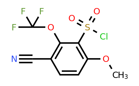1803762-66-4 | 3-Cyano-6-methoxy-2-(trifluoromethoxy)benzenesulfonylchloride