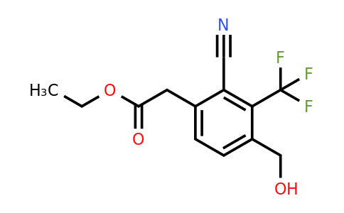 1803762-68-6 | Ethyl 2-cyano-4-hydroxymethyl-3-(trifluoromethyl)phenylacetate