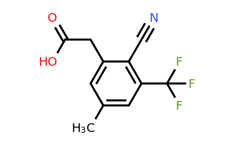 1803762-83-5 | 2-Cyano-5-methyl-3-(trifluoromethyl)phenylacetic acid