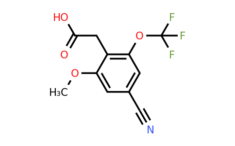 1803762-97-1 | 4-Cyano-2-methoxy-6-(trifluoromethoxy)phenylacetic acid