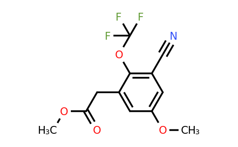 1803763-23-6 | Methyl 3-cyano-5-methoxy-2-(trifluoromethoxy)phenylacetate