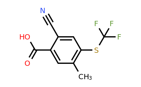 1803763-30-5 | 2-Cyano-5-methyl-4-(trifluoromethylthio)benzoic acid