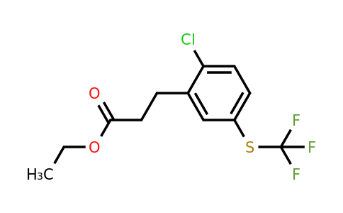 1803763-33-8 | Ethyl 3-(2-chloro-5-(trifluoromethylthio)phenyl)propanoate