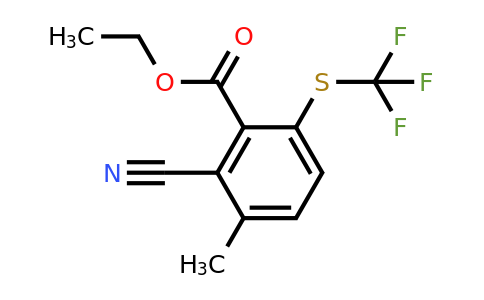 1803763-36-1 | Ethyl 2-cyano-3-methyl-6-(trifluoromethylthio)benzoate