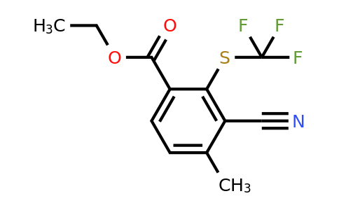 1803763-40-7 | Ethyl 3-cyano-4-methyl-2-(trifluoromethylthio)benzoate