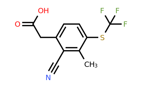 1803763-68-9 | 2-Cyano-3-methyl-4-(trifluoromethylthio)phenylacetic acid
