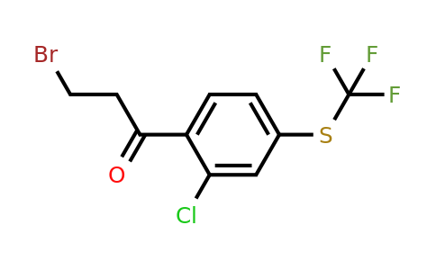 1803763-71-4 | 3-Bromo-1-(2-chloro-4-(trifluoromethylthio)phenyl)propan-1-one