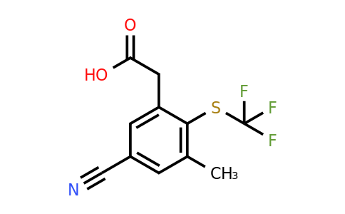 1803763-74-7 | 5-Cyano-3-methyl-2-(trifluoromethylthio)phenylacetic acid