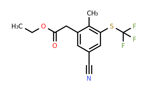 1803763-79-2 | Ethyl 5-cyano-2-methyl-3-(trifluoromethylthio)phenylacetate