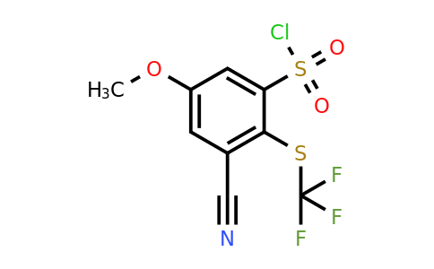 1803763-85-0 | 3-Cyano-5-methoxy-2-(trifluoromethylthio)benzenesulfonylchloride